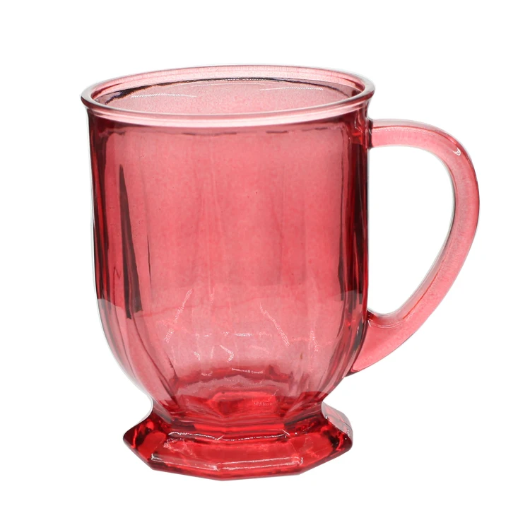 520ml Big glass beer mugs beer glass cup with handle/factory direct sell hot sell wine glasses