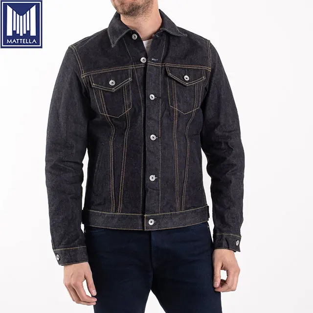 low price custom available 100% cotton indigo color japan selvage denim fabric 17oz selvedge denim jacket for men