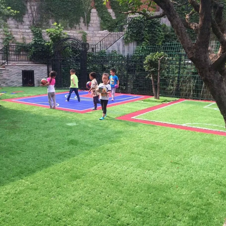 factory direct output children playground eco-friendly balcony area backyard fake grass natural cover mat for flooring