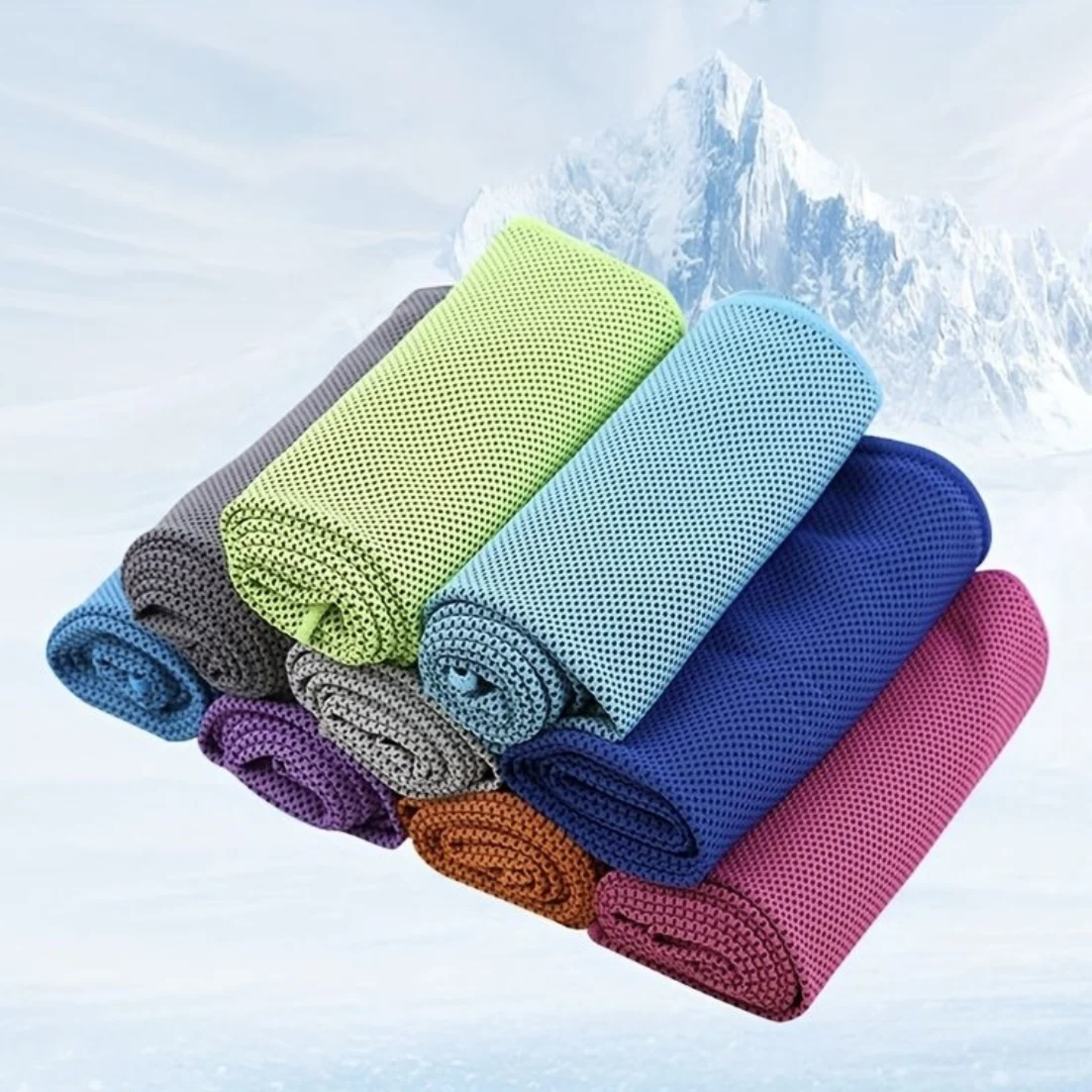Custom Logo Cool Towel Summer Breathable SportsTowel Quick Dry Instant Cooling Cold Ice Microfiber Sport Towel