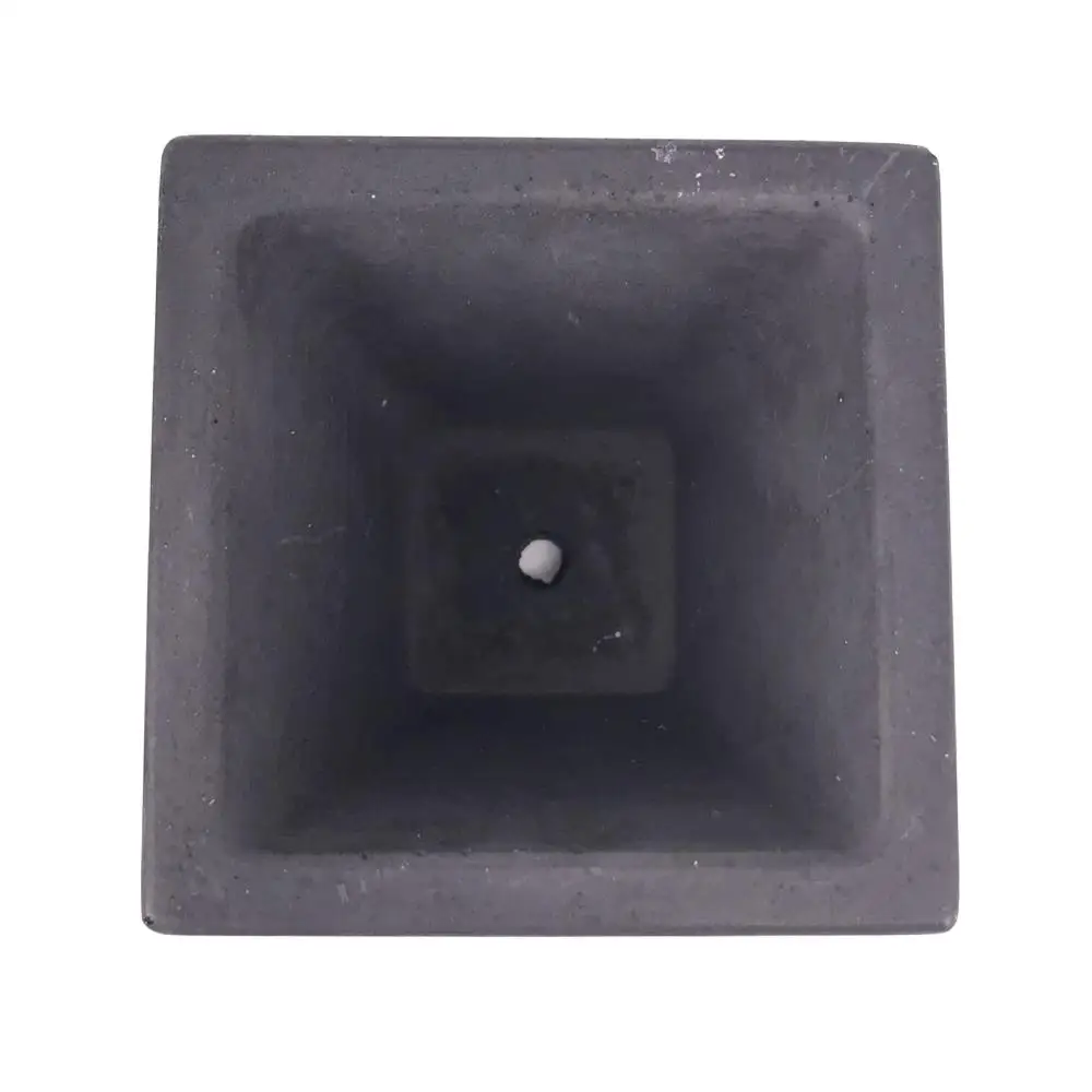 Yiwu bobao factory supply cube shape plaster moss basin desktop green succulent bonsai vase plaster concrete silicone molds