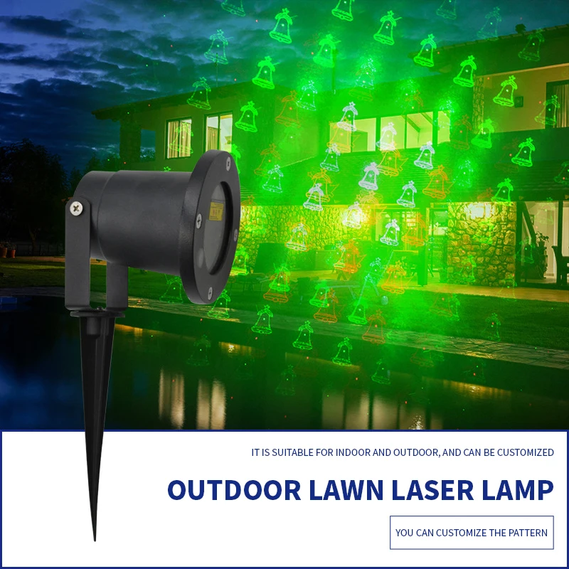 Christmas Projector Lights Outdoor, Waterproof Christmas Laser Lights Landscape Spotlight Decorative Stage Lights