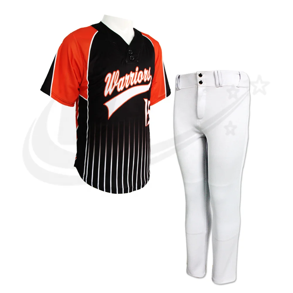 OEM Custom Made Sublimation Baseball Uniform / Best Design Sublimation Baseball Jersey and Pant