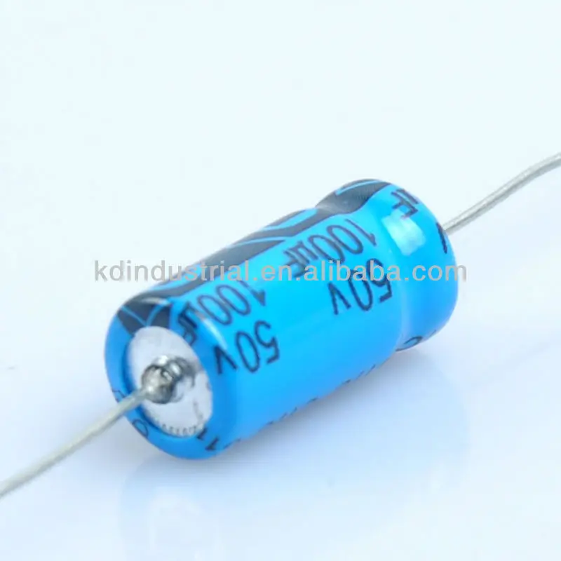 Осевой электролитический конденсатор 100uf 50V для усилителя аудио гитары DIY