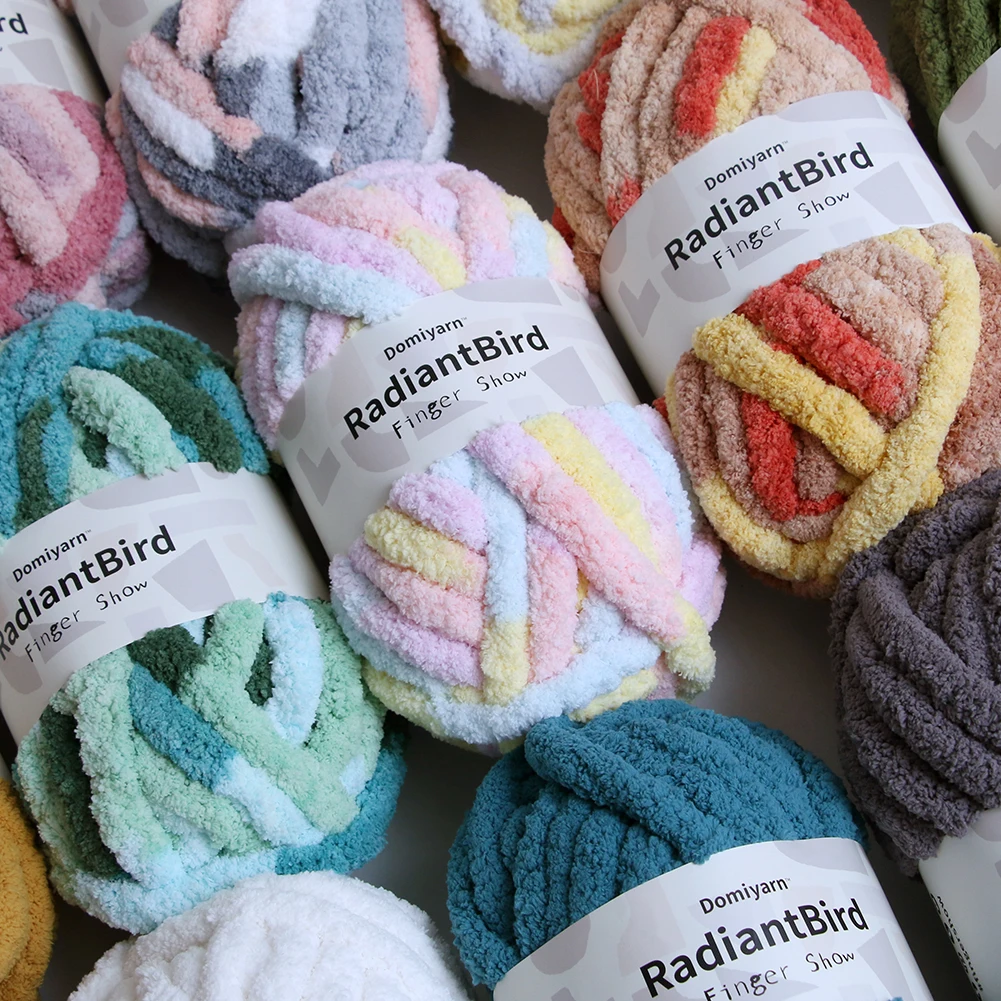 Finger Show 226g/256m Factory Price Chenille Yarn Crochet for Blanket Kennel Mat
