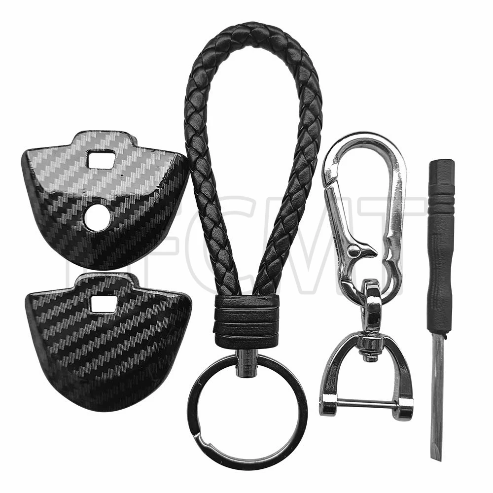 Carbon Style Key Protection Cover Case Shell Keychain Fit for BMW K1200R R1200RT K1300R F650GS F800GS S1000RR R1200GS