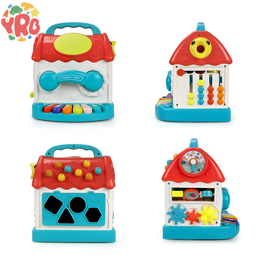 Wholesale Musical Instrunent Game Magic Toy Baby Electric Educational Activity Cube