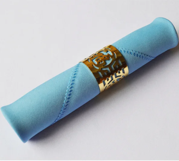 Sky Blue Restaurant Hotel Napkins Polyester Table Napkin Plain Dinner Table Napkins