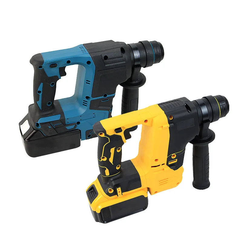 ZY Cordless Impact Hammer Lithium Drill Multi-Function Hammer Drill Two-In-One Lightweight Electric Hammer