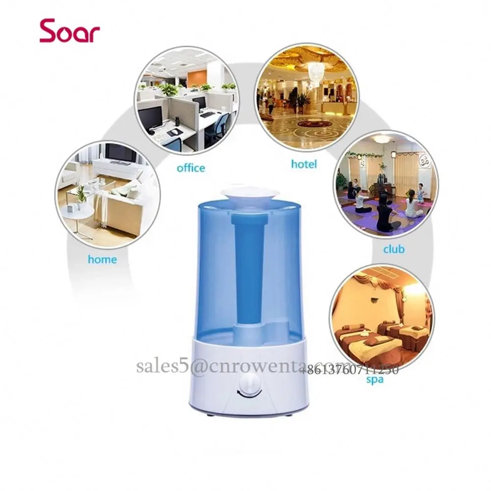 Ultrasonic Humidifier Essential Oil Tray 360 Nozzle Mute Smart Humidity Control Constant Humidity Silver Ion Filter Humidifier