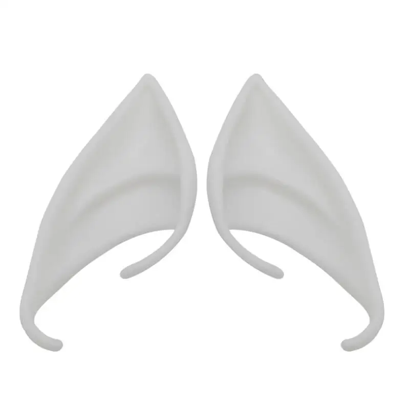 Halloween Latex 10cm 12cm Green Red Night Luminous Skin Elf Ears Cosplay