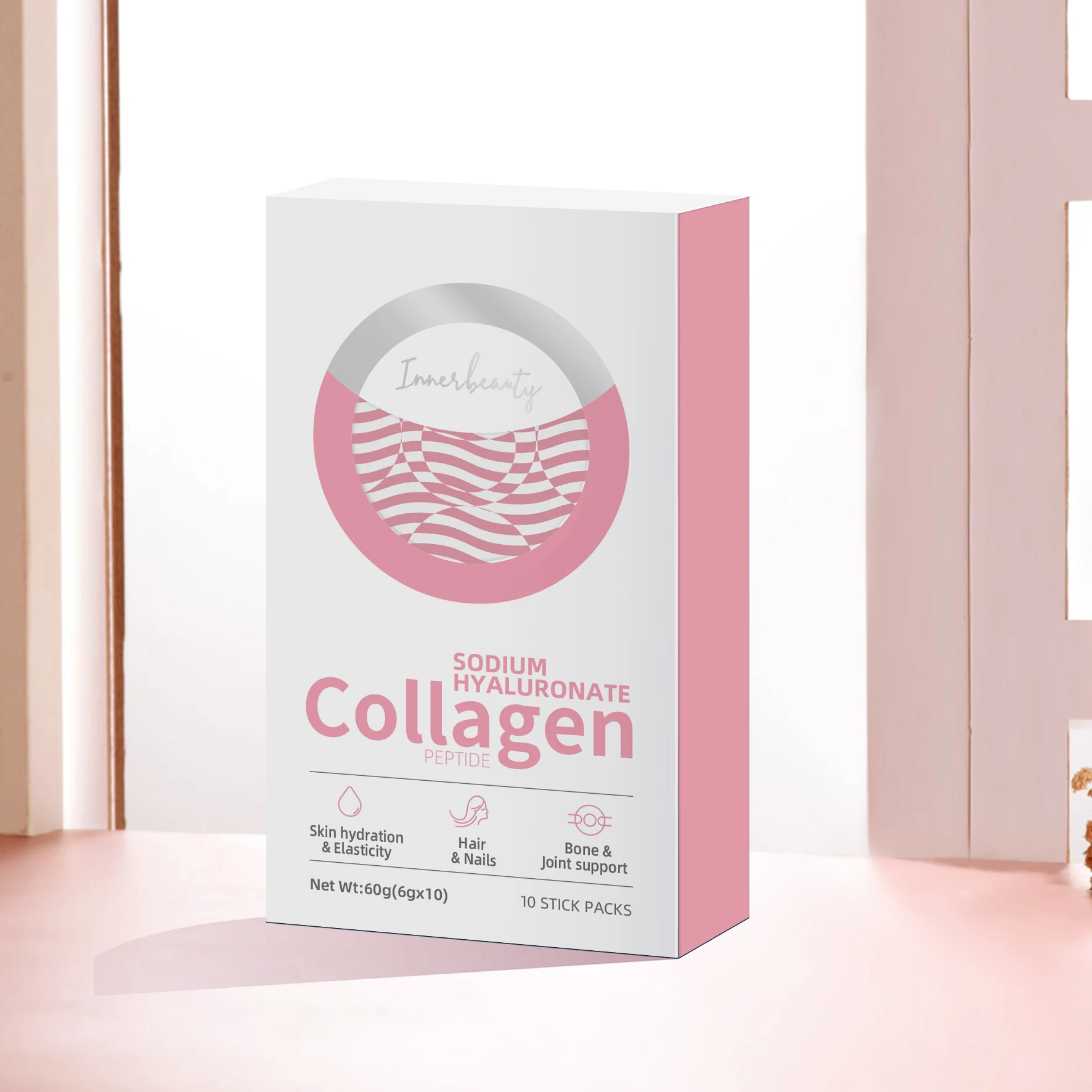 OEM ODM Саше упаковка коллаген пептидный порошок протеиновый порошок напиток для здоровья добавки поддержка волос, кожи и ногтей