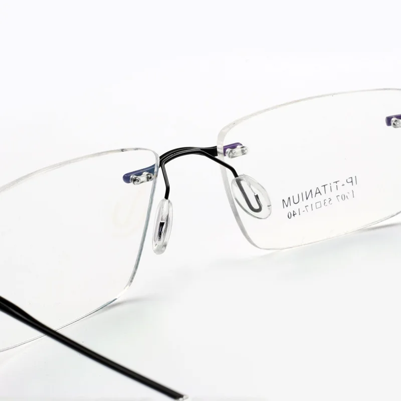 Latest Memory Alloy Eyewear Metal Rimless Male Glasses Spectacles Frame Optical Eyeglasses Frames for Men