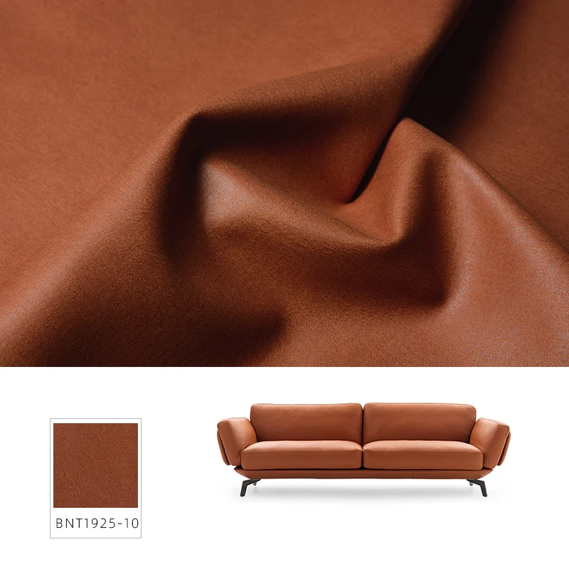 Unique Design Hot Sale Bronzing Look Leather material bronzed Recliner Sofa Fabric for Upholstery