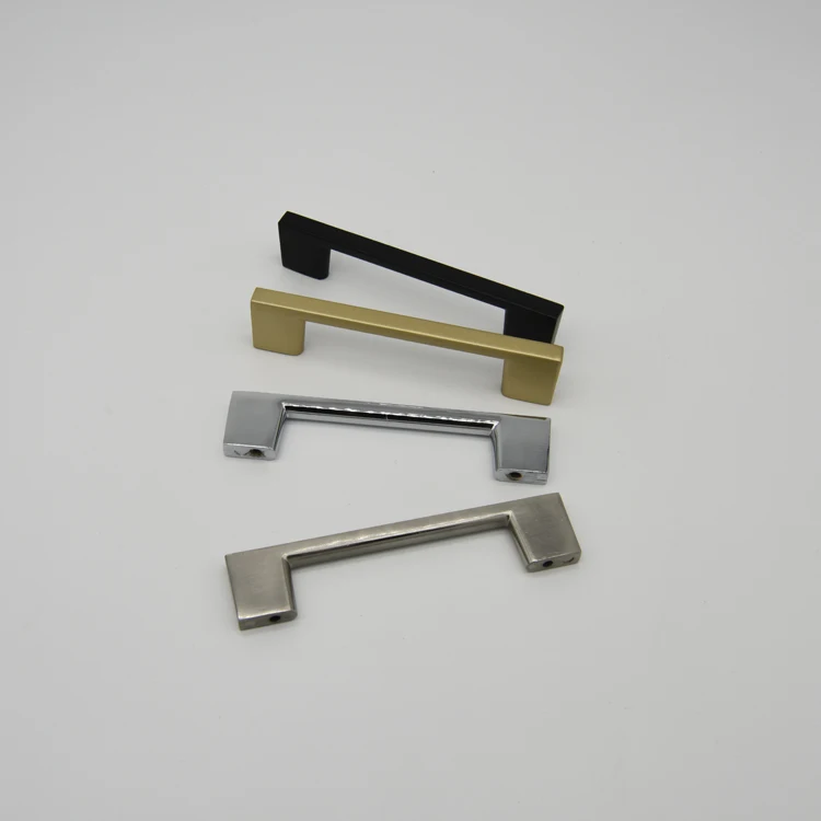 Drawer gold black aluminium kitchen cabinets door pull handle cabinet handles knobs