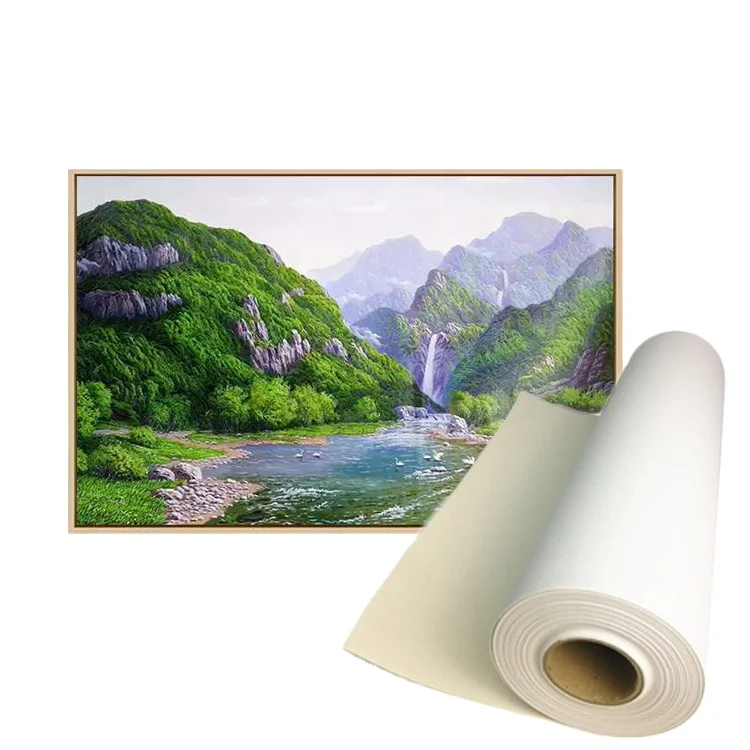 
Water Proof Cotton Artist Blank Canvas Rolls To Print In Plotter 