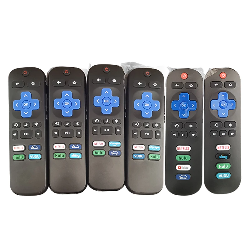 New Universal TV Remote Control for Roku TV TCL Hisense with Netflix Hulu Sling Video Buttons European American market
