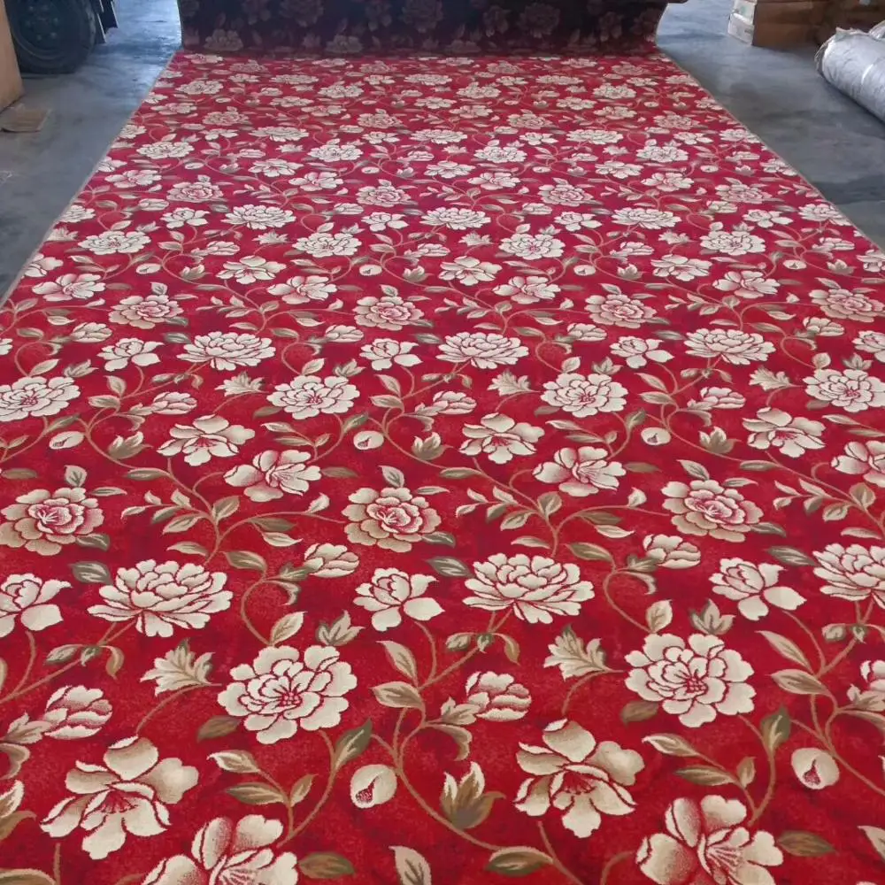 
China Tianjin woven wilton wall to wall carpet for hotel 