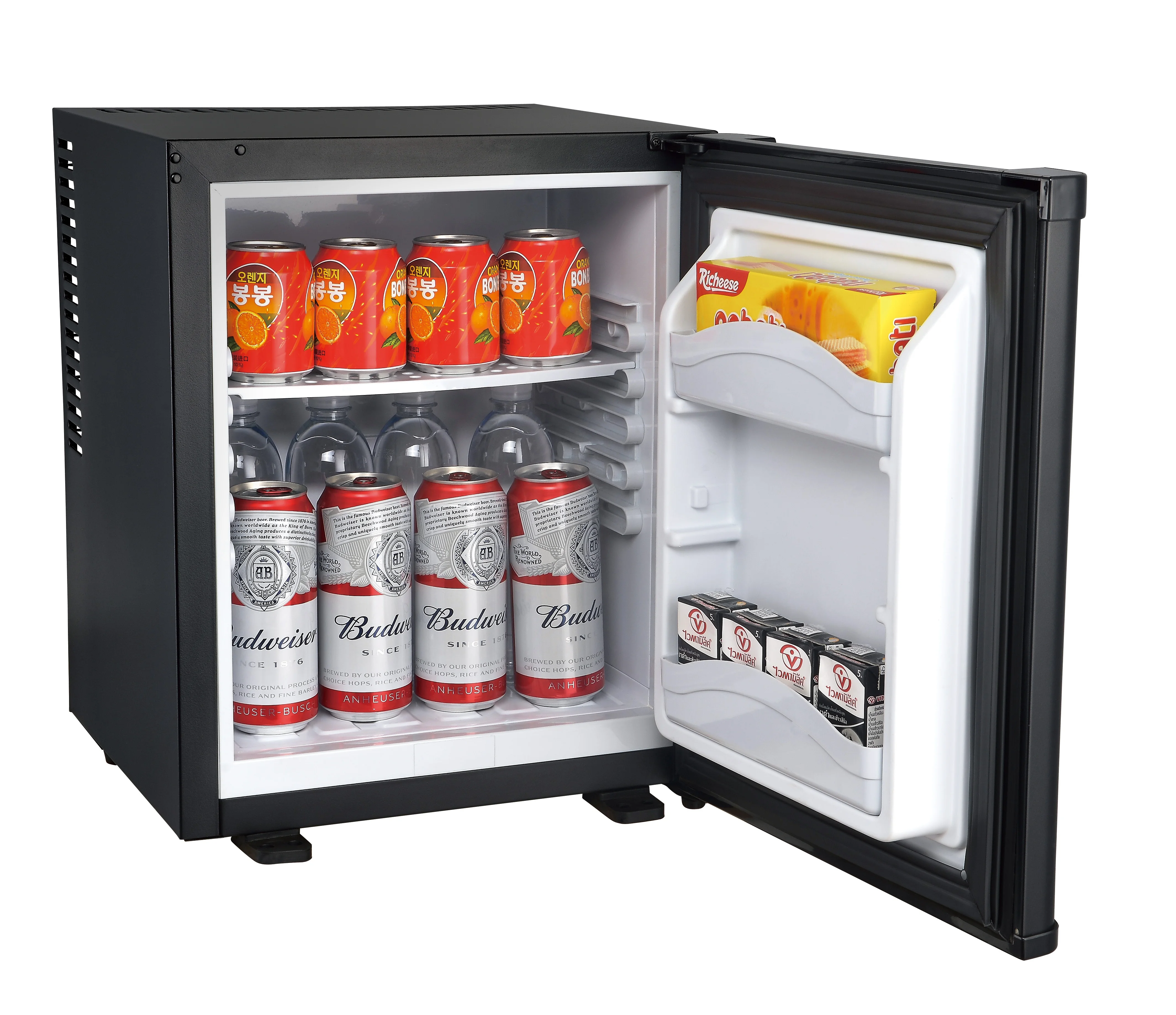 Wholesale noiseless countertop single mini bar fridges hotel minibar refrigerator for hotel home room