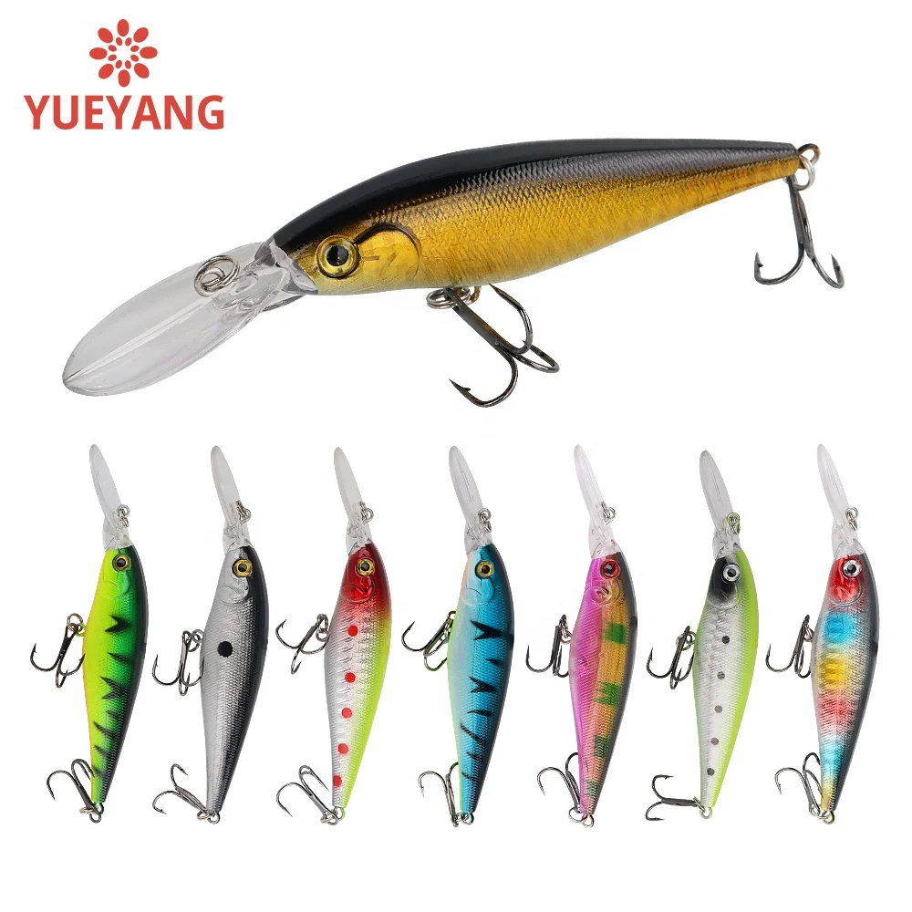 YUEYANG, оптовая продажа, плавающая приманка Jerkbait, длинная губа, 111 мм, 10 г, воблер, 3D приманка, приманка для рыбной ловли, приманка для рыбной ловли