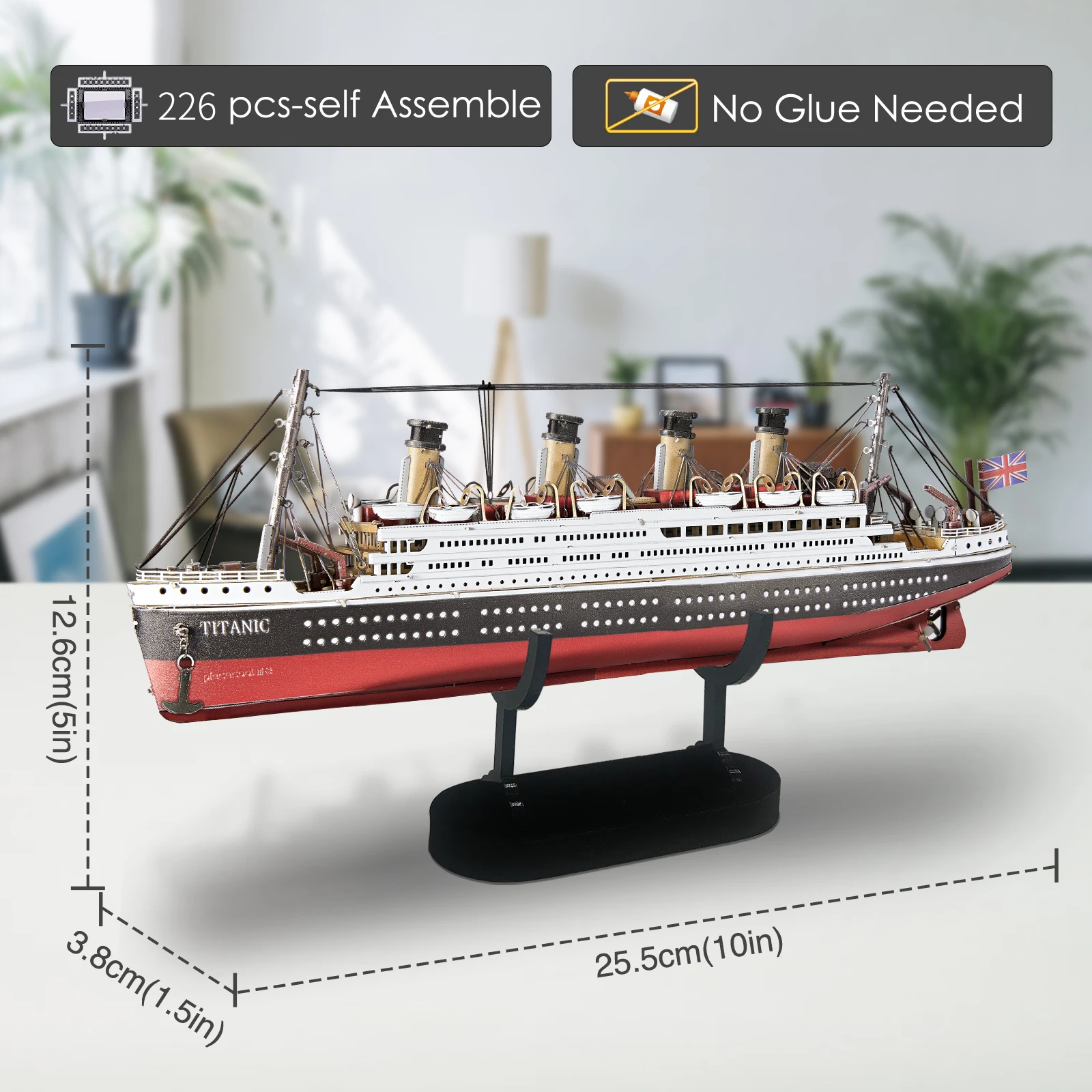 Piececool Trending Products 2023 New Arrivals Fashion Gifts & Crafts Diy Toys Titanic Building Blocks Toys 3d Puzzles For Adults