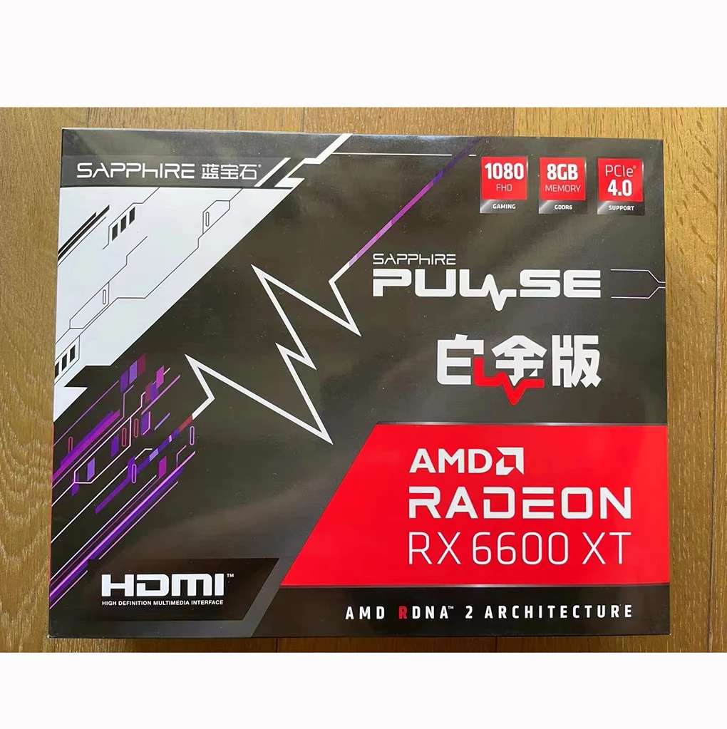 В наличии Новый видеокарта с высоким разрешением Amd Radeon Rx 6600 Xt 2x8g игровая 128-bit Gddr6 Vga