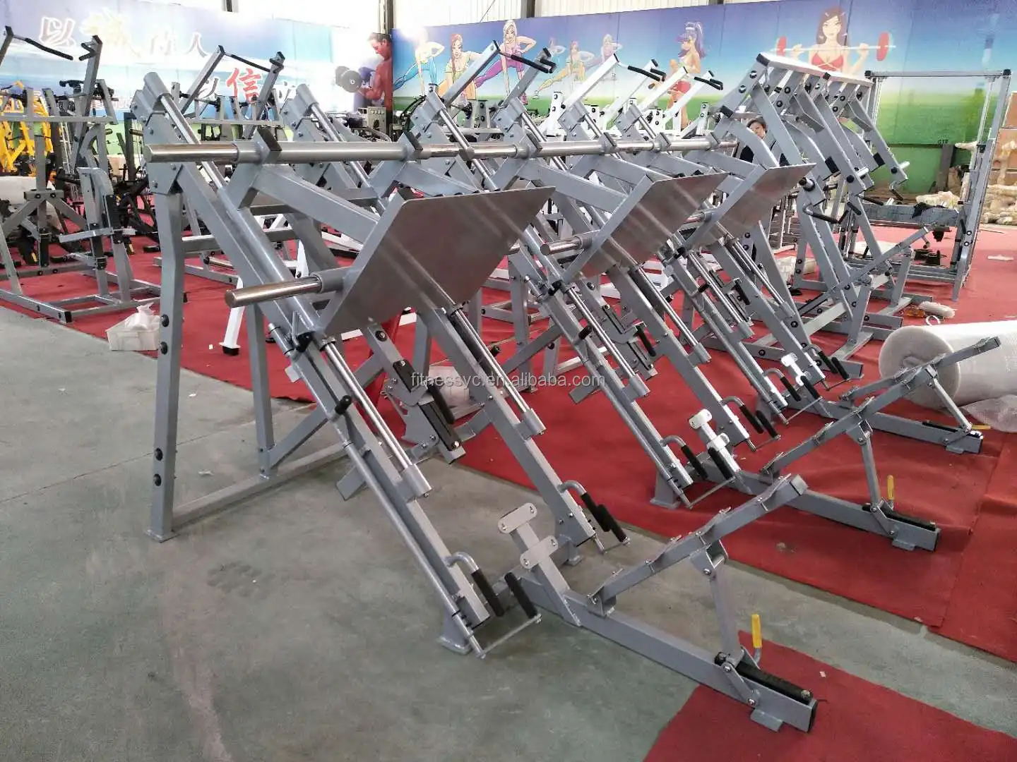 Commercial Plate Loaded Hammer Strength Machine Gym Equipment 45 Degree Leg Press YC-929