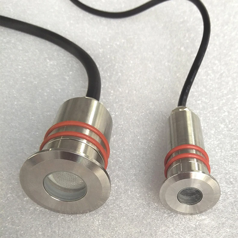 Outdoor decorative mini stairs lighting kit waterproof 12v underground spot stainless steel 0.5w ip68 recessed led deck lights