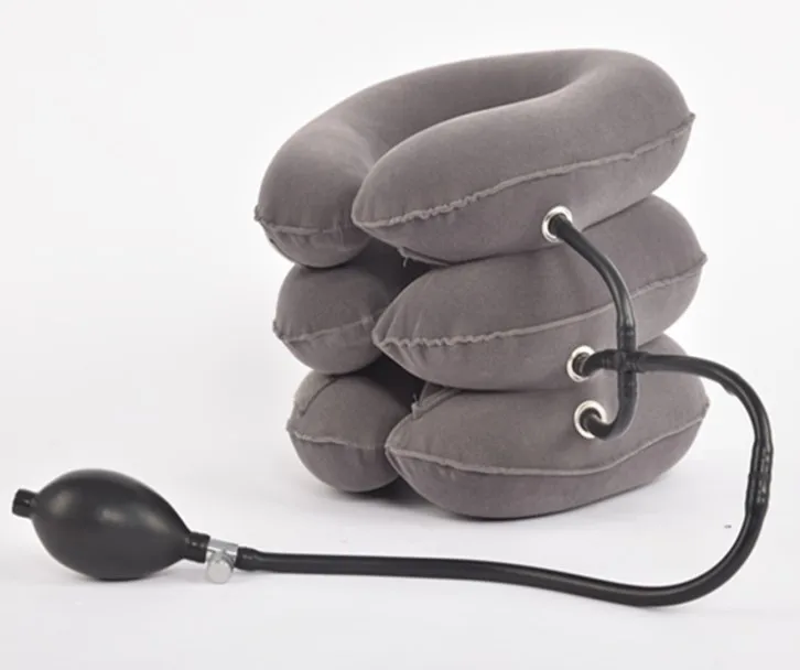 Wholesale Healthcare Portable Neck Pain Relief Inflatable Cervical Neck Traction Support Collar Pillow air Neck Support