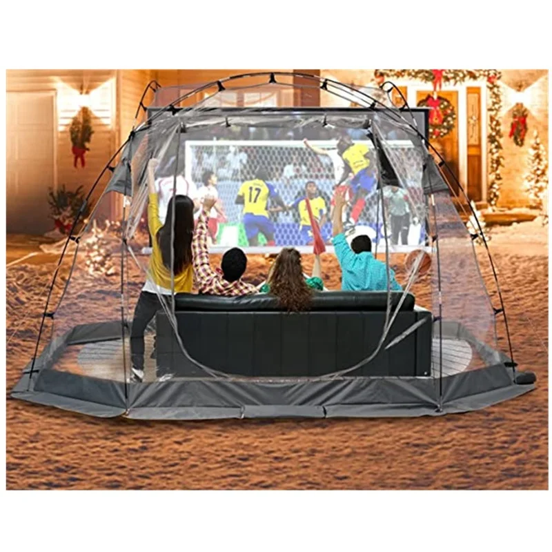 Clear PVC Bubble Tent With 4 Mesh Windows Outdoor Garden Tent