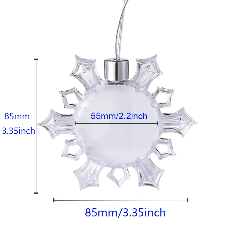 Sublimation Plastic Christmas Ornaments Blanks With Aluminum Discs For Christmas Decoration