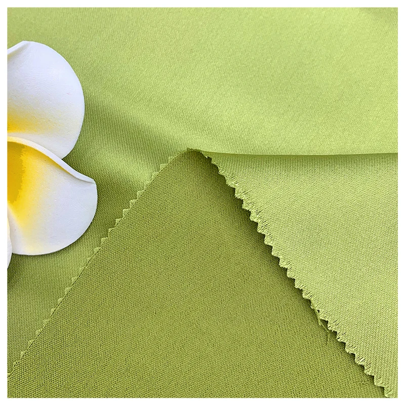 Luxury Glossy Metallic Liquide Imitation  Viscose Taffeta Spandex Silk Polyester 8671# Lining Knitted Crepe Acetate Satin Fabric