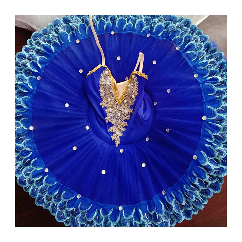 Girls Sparkle Lace Swan Lake Camisole Skirted Leotard Ballet Dress