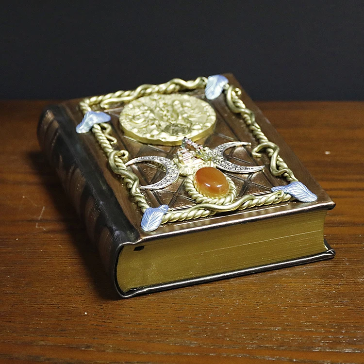 Natural Bismuth Ore PU Leather Cover Healing Paper Magic Drawing Notebook Reusable with 2 Bookmarks for Kids