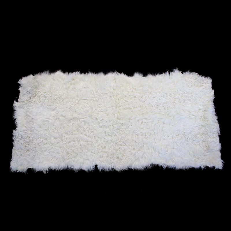 Хит продаж овечья шерсть белая мягкая длинная кудрявые шкура для обивки «DIY»