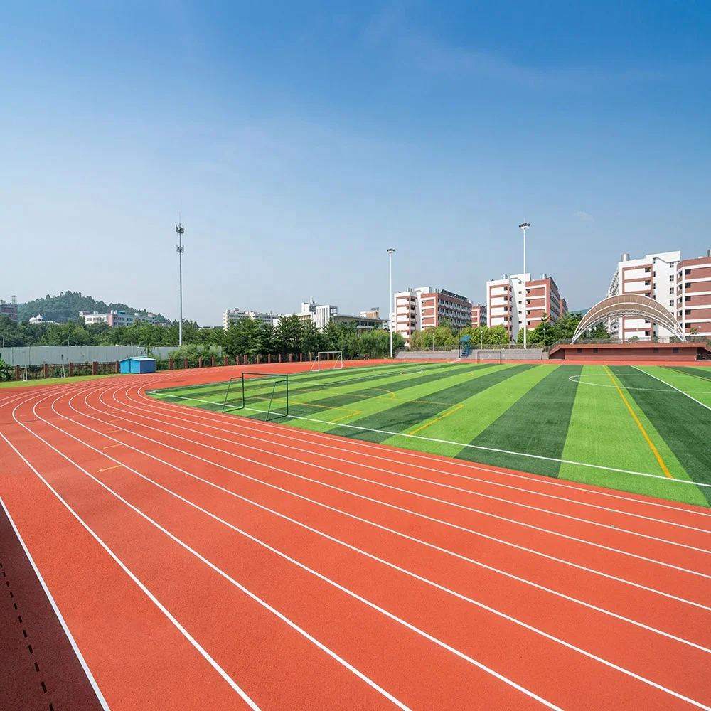 Track and Field Running Track Prefabricated Rubber Running Track Roll Mat Material for Stadium School Surface