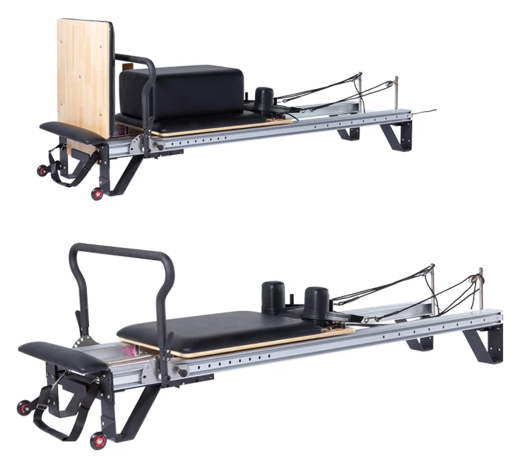 Popular Home Fitness Foldable White Pilates Cadillac Reformer Bed Pilates Reformer Aluminum