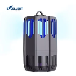 Elegant design built in DC 12V led light electric lamp portable bug zapper mosquito killer lamp with fan