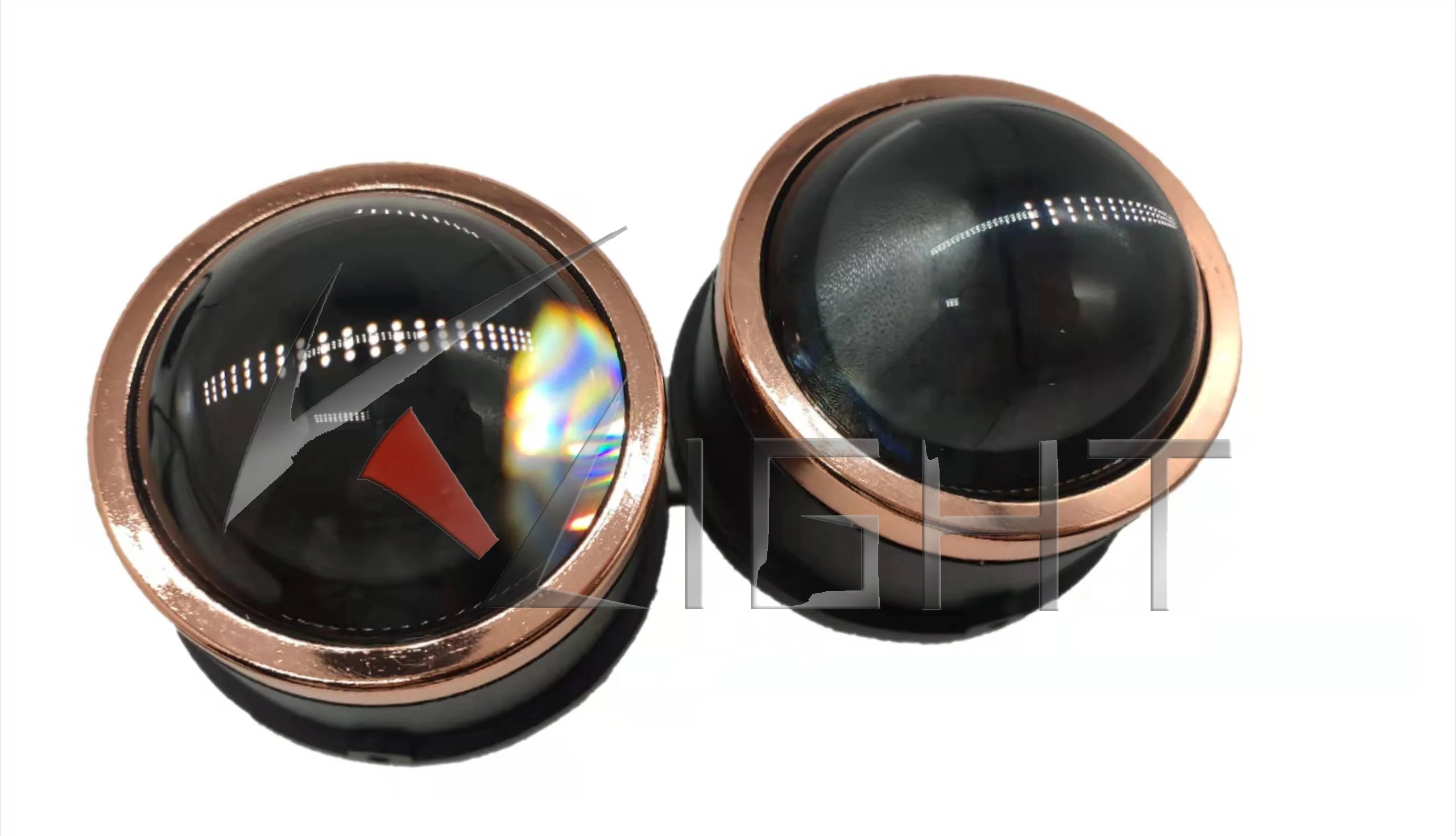 2022 Car Bi-led Projector Lens Light 9  halo headlights and fog lig For Headlight Projector mini fogging headlight lenses