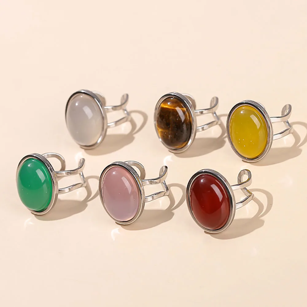 Wholesale high quality natural crystal rings diamond rings crystal jewelry for gifts