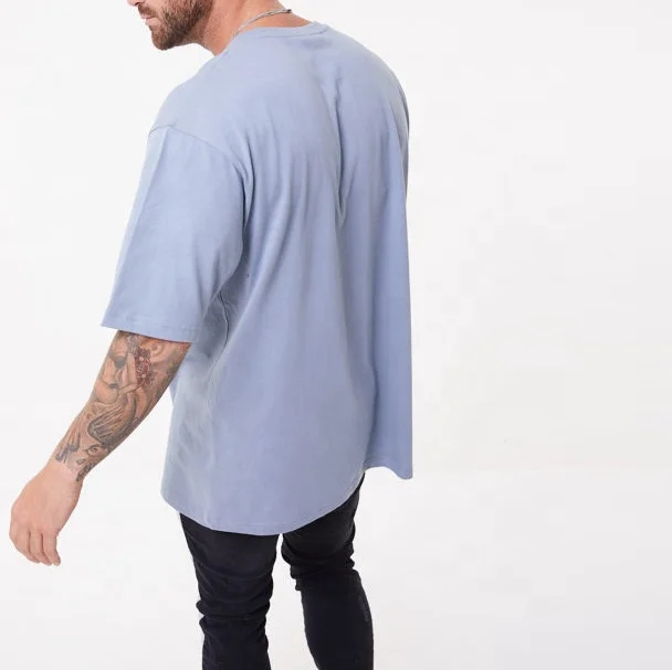 
High Quality OEM logo design 100% cotton unisex hip hop blank mens oversized t shirts 