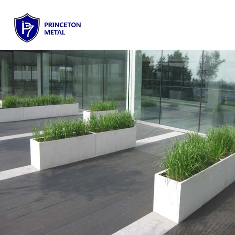 Factory Customized Aluminum Metal Outdoor Garden Decorative Planter or Planter Box