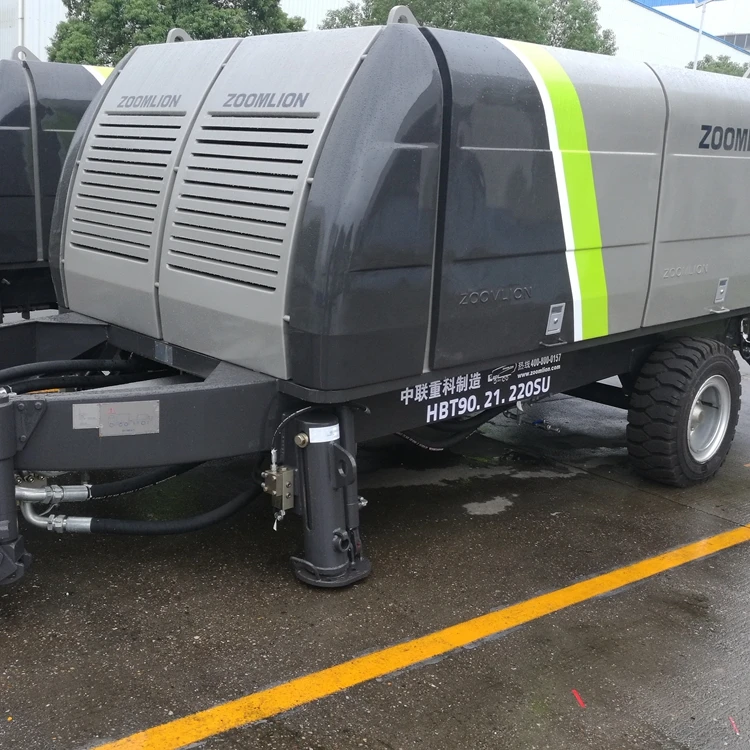 Large portable zoomlion hbt80 hbt90 beton pump machine stationary trailer concrete pump model