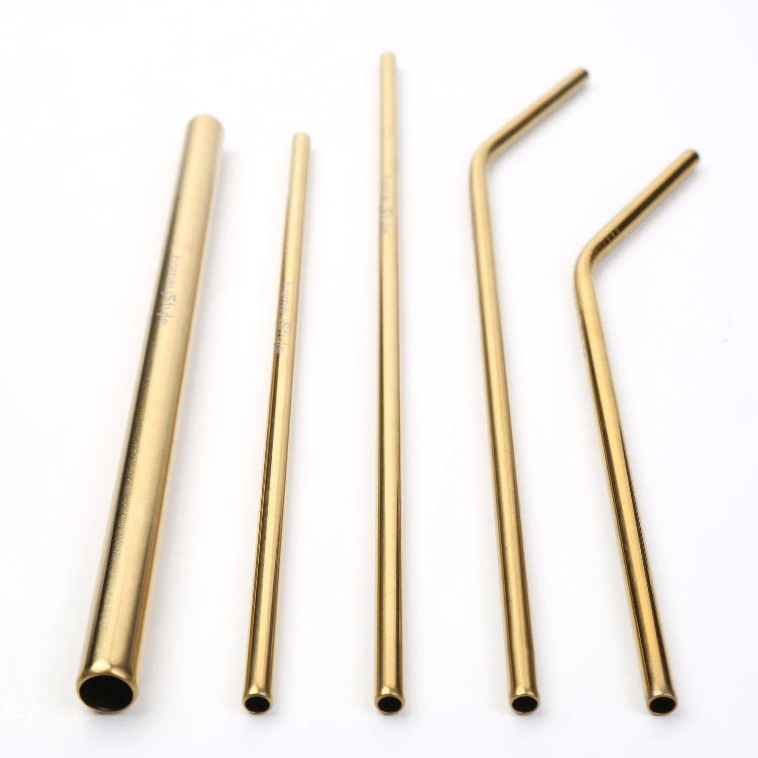Custom  Eco Friendly Colourful Stainless Steel Metal Drinking Straw Bulk