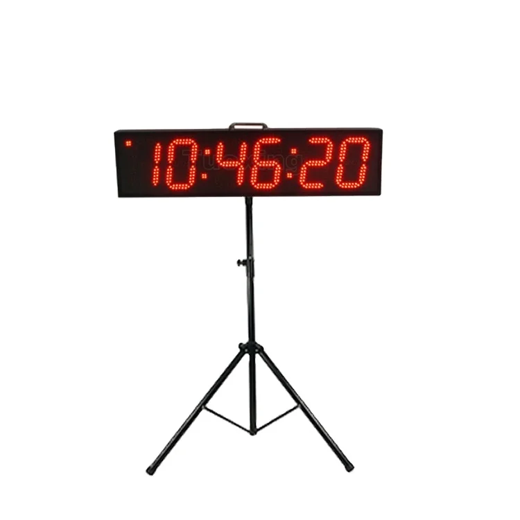6 inch led sports timing clock for outdoor sports countdown/up timer/clock