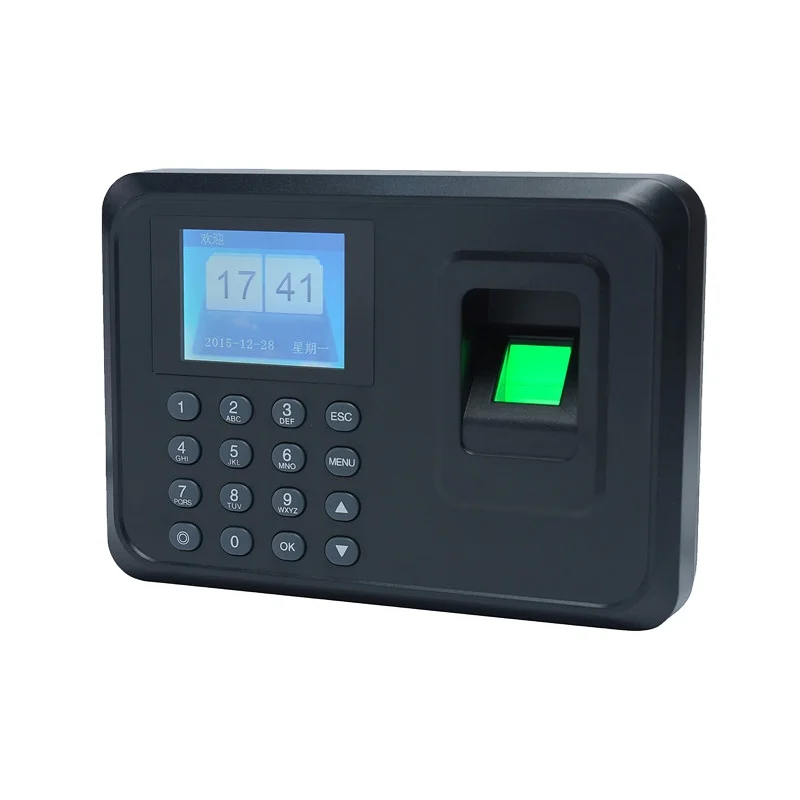 How to reset clock in and clock out portable easy operate fingerprint time attendance device