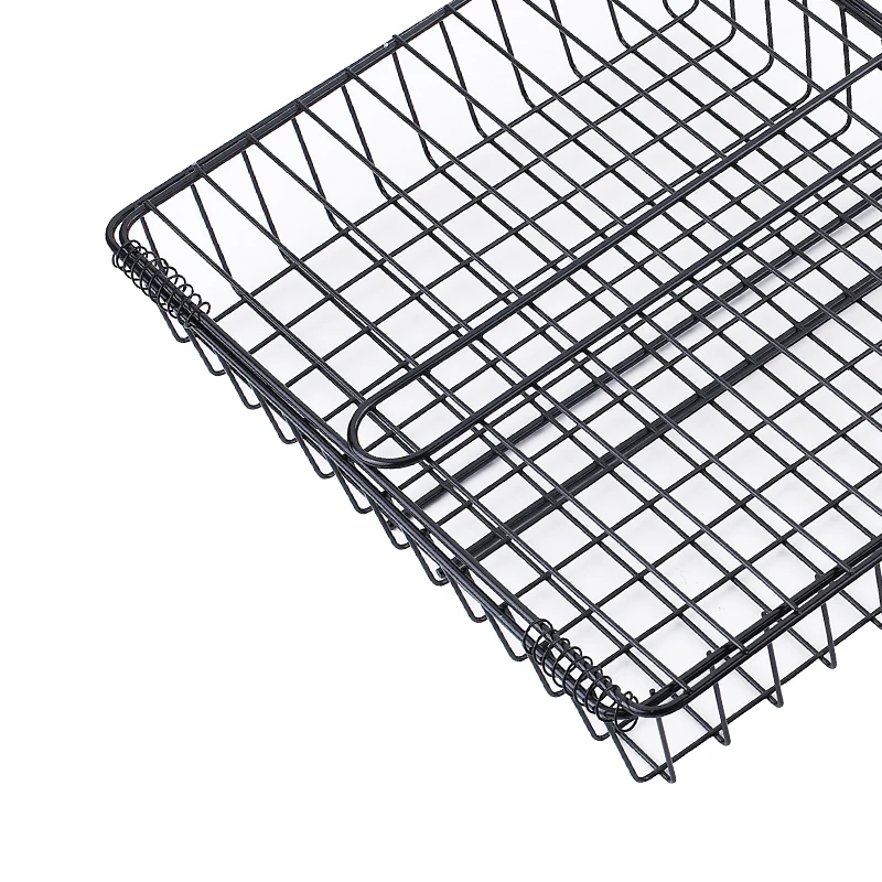 
Barbecue Grill Basket with removable Handle Perfect for Grilling Hamburger Vegetables Fish and Outdoor Campfire 