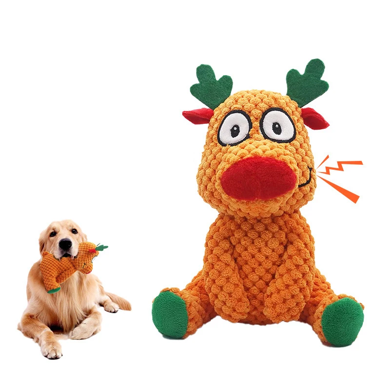 Plush Toy Manufacturer New Design Stuffed Animal Free Sample  Plush Chew Squeaky Bite-Resistant Dog Toy