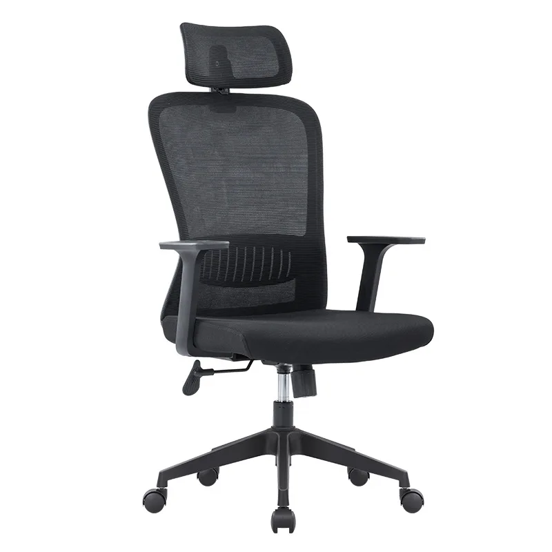 Executive Height Adjustable Computer Armchair with Swivel and Lumbar Support Ergonomic Office Chair