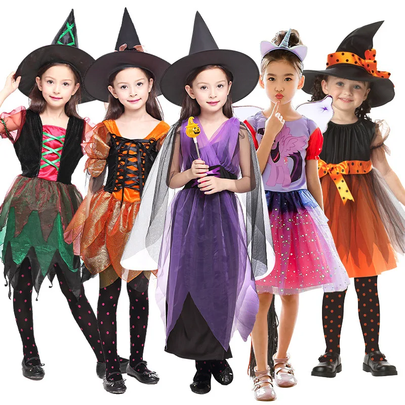 Halloween Costumes For Children Cosplay Anime Costumes For Witches Role-Playing Halloween Costumes